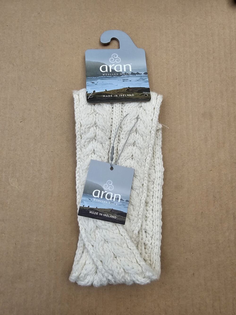 Aran Woollen Mills Super Soft Merino Crossover Headband Knit